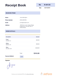 Redeem your points for free gift cards from great retailers. Receipt Book Template Pdf Templates Jotform