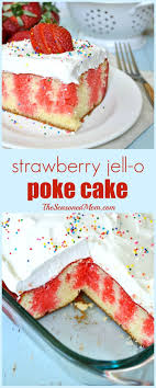 Strawberry Jell O Poke Cake Poke Cake Recipes Savoury Cake Desserts