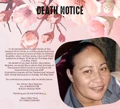 Passing of Leonora Olive Cortez, a Marianville Memorial College Ex-Student