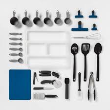This product belongs to home , and you can find similar products at all categories, home & garden , kitchen,dining & bar , other kitchen tools & gadgets , cooking tool sets. 30pc Kitchen Utensil Set Room Essentials Target