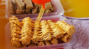 Drop the keropok lekor into the boiling water. Keropok Lekor Terengganu Crispy Cheesy Traditional Malay Fish Cracker Street Food Youtube