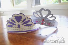 The crowns helps to give a royal feeling to the child making them realize how important they are to you. Paper Princess Tiaras The Craft Train