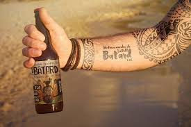 Beach Beer Tattoo Style Logo Bottle Tattoo Beer Tattoos Video Mockup