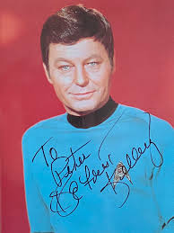 Bits Of History** The character Dr. Leonard 'Bones' McCoy from the TV  series Star Trek, was played by Deforest Kelly, born in Toccoa Georgia.  Deforest Kelley was born in Toccoa Ga., on