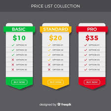 Download Flat Price List Collection For Free Price List Template Vector Free Receipt Template