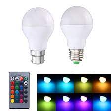 5w E27 B22 Rgb 16 Colors Led Light Lamp Bulb Synchronized Function Remote Control Ac85 265v Led Bulbs Tubes From Lights Lighting On Banggood Com Led Light Lamp Led Lights