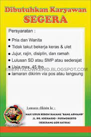 Loker lulusan smp tasikmalaya terbaru november 2020. Lowongan Kerja Lulusan Smp