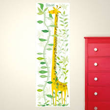 Personalised Giraffe In The Jungle Height Chart