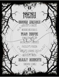 Menu du dîner dHalloween de la famille Addams - Etsy Canada
