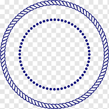 Blue Rope And Dot Rope Drawing Round Border Free Png Frame Logo Circle Drawing Rope Drawing