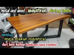 Meja satu ini multifungsi banget, bisa untuk meja makan, meja kerja, meja belajar dan rak buku ya dear, satu meja ini sudah bisa untuk semua kebutuhan kamu, meja minimalis ini bisa membuat tampilan rumahmu semakian cantik, dan tidak terlalu memakan banyak ruang ya dear. Cara Membuat Meja Industrial Meja Makan Dari Besi Hollow Membuat Meja Youtube