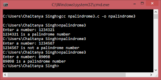 C Program To Check If A Number Is Palindrome Or Not