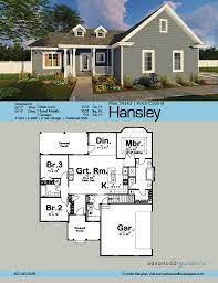 1 Story Traditional House Plan Hansley House Plans Modern Farmhouse Plans Advanced House Plans