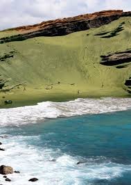 PapakÅlea Beach Is A Green Sand Beach Located Near South Point In The KaÊ»u District Of The Island Of Hawa Green Sand Beach Hawaii Beaches Beaches In The World