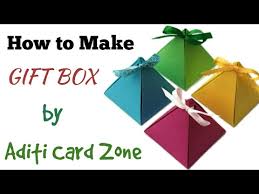 To apply this measurement to your box, start in any corner. How To Make Triangular Gift Box Stepwise Tutorial Youtube
