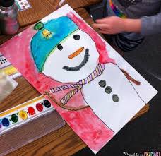 Now, it's time to add arms of twigs. A Snowman Drawing Activity For Your Classroom Walls