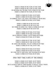 There S A Spider On The Floor Words Flickr Photo Sharing Preschool Songs Halloween Preschool The Very Busy Spider