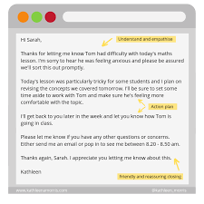 Because this email requires the client to do something, you want the action items to pop out of the email—thus the bold text—and be easily. 12 Tips For Teachers Communicating With Parents Via Email With Poster