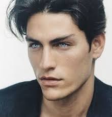 I prefer brown hair and eyes or at least brown eyes. Dorian Havillian Guys With Black Hair Dark Hair Blue Eyes Black Hair Blue Eyes