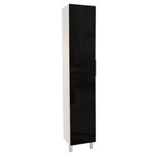 Profitez de prix ikea toute l'année faites vous facilement livrer. Placard A Balai 1 Porte Labad Coloris Blanc Noir Vente De Armoire De Cuisine Conforama