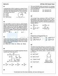 Jee main (joint entrance exam main) is conducted by nta through online mode. Jee Main 2020 Sample Mock Paper 2 Mathongo