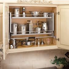 An awesome cabinet that holds a microwave toaster and breadbox. Rev A Shelf Premiere Pull Down Shelving System For Kitchen Wall Cabinet Kitchensource Com