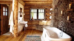 Cottage bathroom ideas with white tub and rustic bowl sink beadboard. 16 Homely Rustic Bathroom Ideas To Warm You Up This Winter