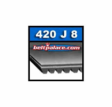 420j8 Poly V Belt 420 J8 Micro V Belts Metric Pj1067