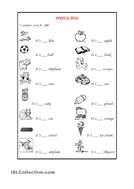 Indefinite Articles Articles Worksheet Worksheets 1st Grade Worksheets