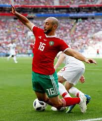 His current girlfriend or wife, his salary and his tattoos. 20180620 Portugal 1 0 Morocco Nordin Amrabat Raphael Guerreiro Photo Credit Dean Mouhtaropoulos Getty Images Maroc Football Equipe Du Maroc Maroc