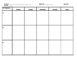 Iep Data Chart Weekly Special Education Teacher Teacher