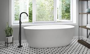 From compact tubs, to larger bariatric versions, or wheelchair/handicap accessible models, providers make every effort to offer custom tubs based upon the user's specific needs. Introducing The Chic Stretto Freestanding Bathtub Featuring A Simple Contemporary Oval Design With End Drain Placement Available In 59 And 67 Sizes And Bundled