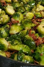 Garlic Brussels Sprouts With Crispy Bacon Recipe In 2020 Cooking Brussel Sprouts Sprout Recipes Food Recipes