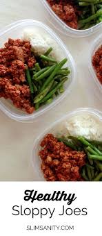 Healthy Sloppy Joes Slim Sanity Easy Healthy Lunches Healthy Sloppy Joes Healthy
