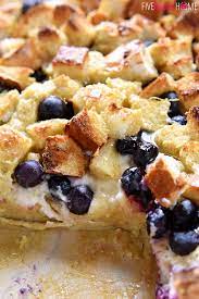 Lemon Blueberry Overnight Baked French Toast With Lemon Syrup French Toast Bake Toast Recipes Cheesecake French Toast