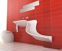 bathroom waterfall wall sinks show off