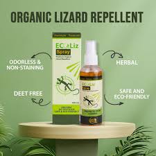 EcoLiz Lizard Repellent Spray – 100% Organic & Odorless | Non-Toxic, Non-Hazardous | Safe for Kids & Pets | Lasts Up to 3 Weeks | Chemical-Free Pest ...