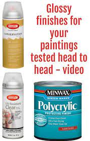 Best Spray Finish For Acrylic Pour Paintings Test