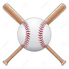 Nosotros a los campos de jugar pelota. Beisbol Con Murcielagos Es Una Ilustracion De Una Pelota De Beisbol O Softbol Con Dos Palos De Madera Cruzados Ideal Para Disenos De Camiseta Ilustraciones Vectoriales Clip Art Vectorizado Libre De Derechos