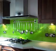 hot kitchen trend  colored glass