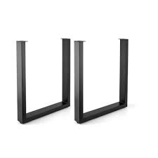 Richelieu Hardware 28 In 710 Mm Matte Black Adjustable Legs For Structural Table 2 Pack 8040900 The Home Depot In 2020 Metal Table Legs Modern Table Legs Adjustable Legs