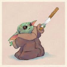 Baby Yoda Eating A Churro Star Wars Fan Art Yoda Drawing Yoda Art