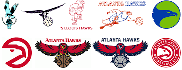 The font works but the hawk looks off. Atlanta Hawks Bluelefant