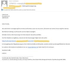 Tsb bank operates a network of 536 branches across england. Fake E Mail Angeblich Von Der Strato Ag Akzente4you Internetagentur Webdesign In Offenburg