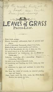 Leaves Of Grass Proto Leaf Id 484427 Nypl Digital Gallery Walt Whitman Words Books