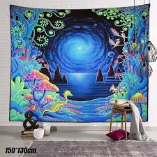 Find many great new & used options and get the best deals for indian tapestry wall hanging mandala hippie gypsy bedspread throw bohemian cover at the best online prices at ! Tapestry Wall Hanging Bedspread Cave Trippy Hippie Gypsy Psychedelic Art Decor Buy From 10 On Joom E Commerce Platform