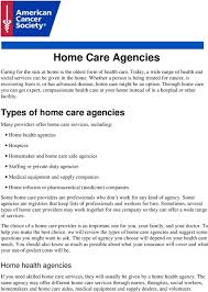 Advanced home heath care is a nurse owned and operated healthcare provider in omaha, nebraska. Home Care Agencies Types Of Home Care Agencies Home Health Agencies Pdf Free Download