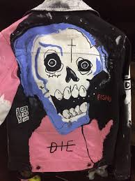 Lil Peep Lil Peep Custom Jacket Never Say Die Size S 207 Custom Jacket Lil Peep Hellboy Custom