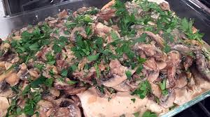 Julia child's eggplant pizzas have always been on my bucket list as well as julia child's chocolate mousse that looks so incredible decadent. Recipe Chicken Breast With Mushrooms Cream By Julia Child Wwltv Com