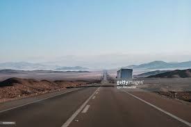 Atacama Pan American Highway 18 Wheeler At Side Of The Road In A Road Travel Around The World Pan American Highway